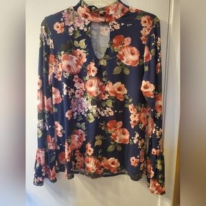 Joe Boxer long sleeve floral top